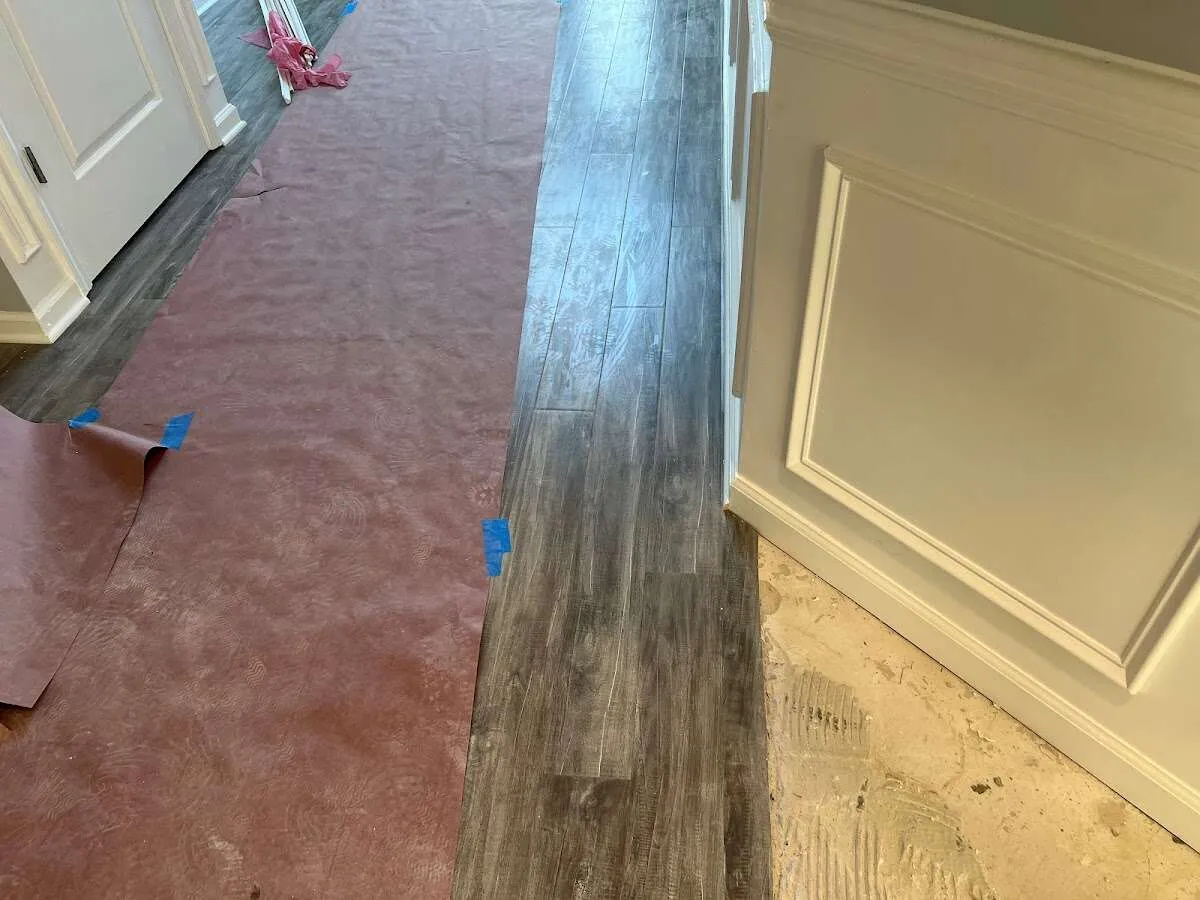 Completed marble shower restoration in Linton